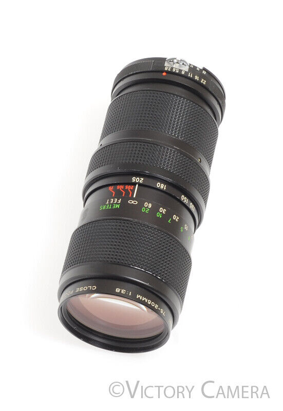 Vivitar 70-205mm F3.8 Close Focus Telephoto Zoom Lens for Nikon AI -Clean- - Victory Camera
