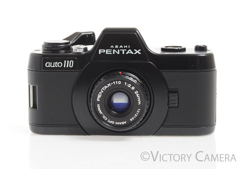 Pentax Asahi Auto 110 SLR Camera w/ Flash, 3 Lenses, &amp; Filters -In Box, Cool-