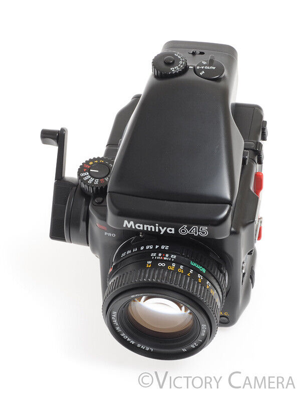 Mamiya 645 Pro Camera AE Metered Prism FE401 w/ 80mm f2.8 N Lens