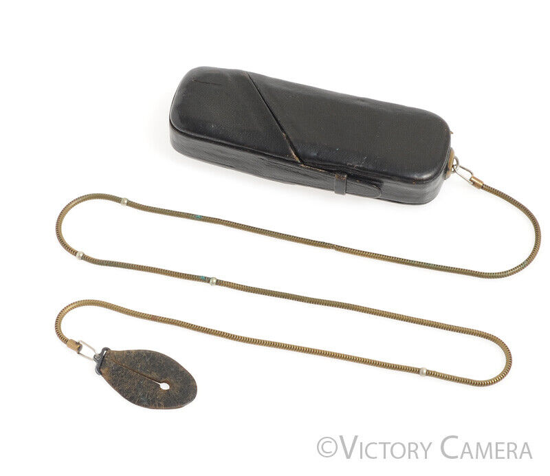 Minox B Rare Black Subminiature Film Spy Camera w/ Case and Chain -Coo