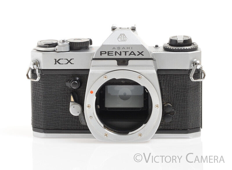 Pentax KX Chrome 35mm Camera Body -Light Meter Off-