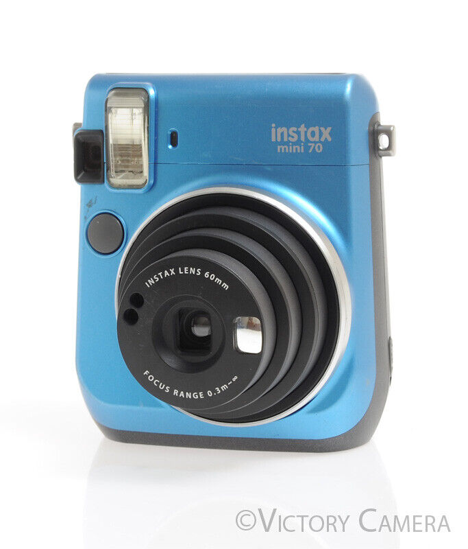 Fuji Instax Mini 70 Blue Instant Film Camera - Victory Camera