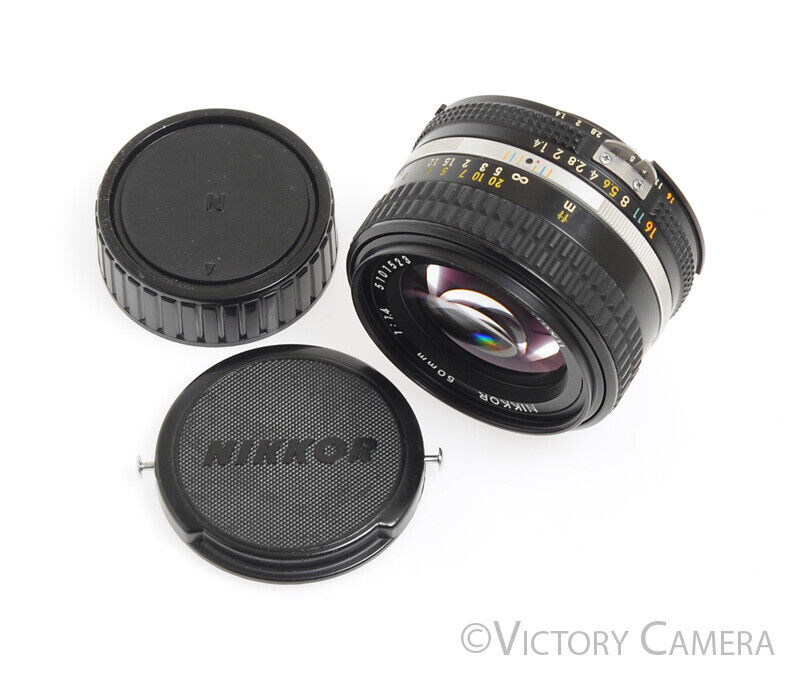 Nikon Nikkor 50mm F1.4 AI-S Manual Focus Prime Lens -Clean-