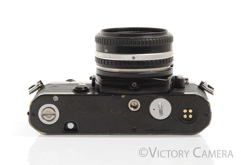 Nikon FE Black 35mm Camera w/ 50mm f1.8 E Series Lens -New Seals-