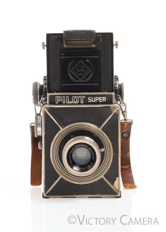 KW Pilot Super 6x6 120 Film Camera w/ Enna-Werk Munchen 7.5cm f4.5 Lens -Cool-