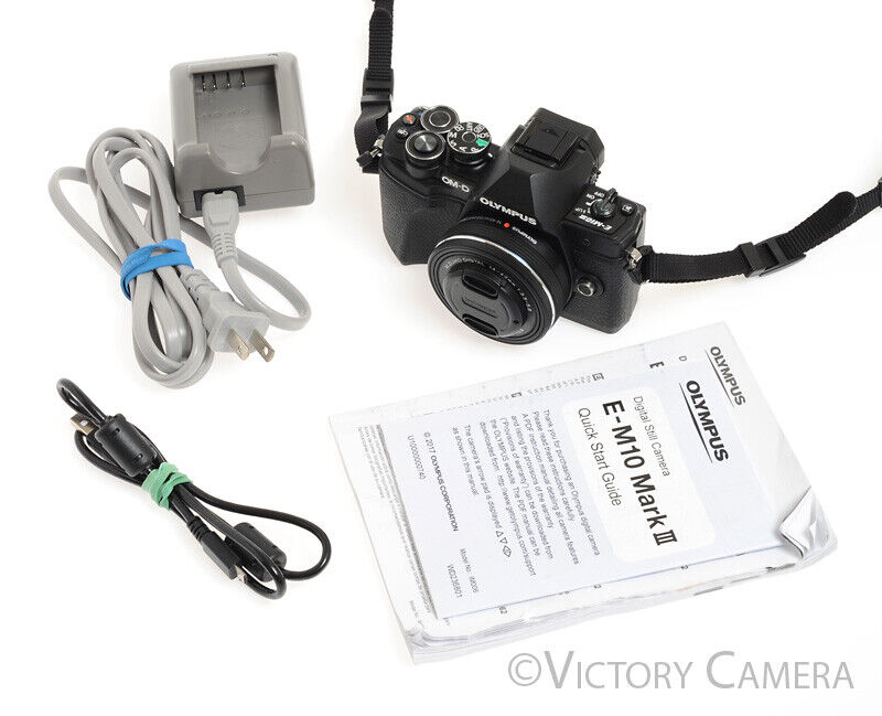 Olympus OM-D E-M10iii 16.1MP Black Digital Camera w/ 14-42mm Lens