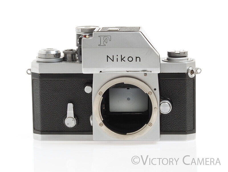 Nikon F Chrome 35mm Film SLR Camera Body -No Meter-