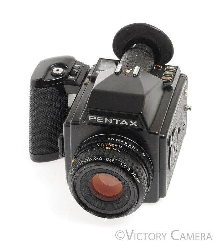Pentax 645 Medium Format Camera w/ 75mm f2.8 Lens &amp; 120 Back
