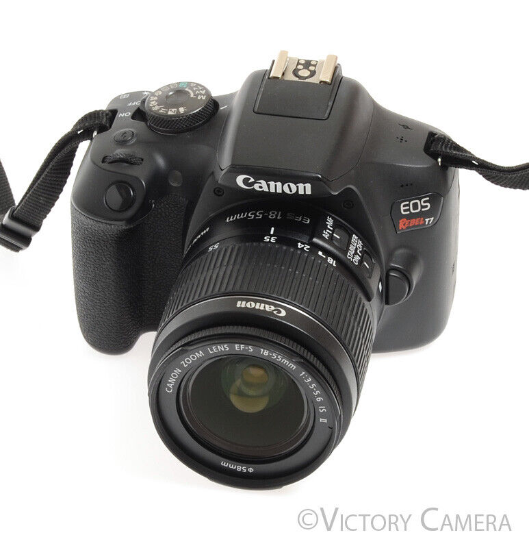 Canon EOS Rebel T7 24.1MPDigital SLR Camera w/ EF-s 18-55mm Lens -Clean- - Victory Camera