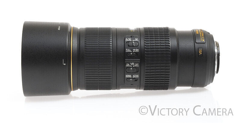 Nikon AF-S Nikkor 70-200mm F4 G ED N Telephoto Zoom Lens -Clean- - Victory Camera