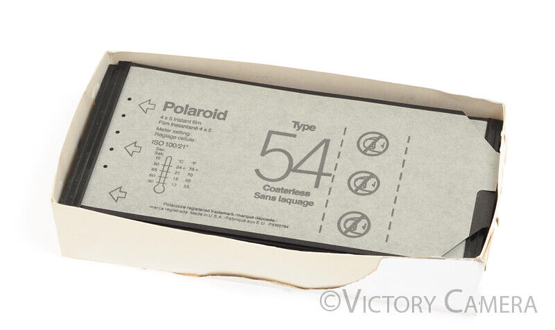 Polaroid 54 20 photos 4x5 ISO 100/DIN 21 Instant Sheet Film -EXPIRED- [AS-IS] - Victory Camera