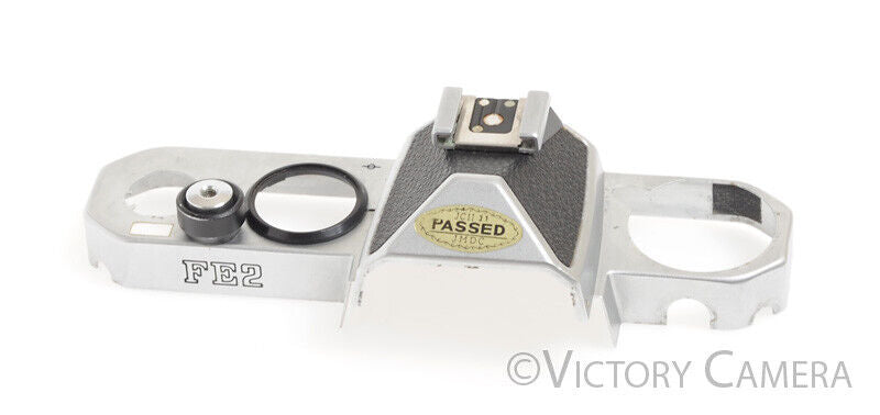 Nikon FE2 FE-2 Chrome Top Plate (Only) -Repair Part- - Victory Camera