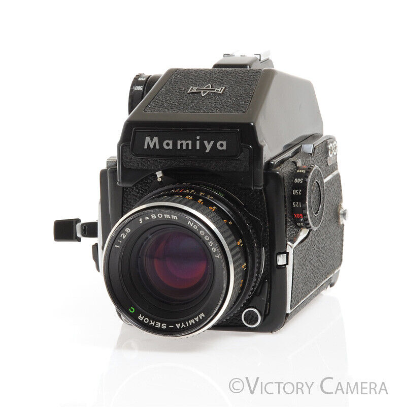 Mamiya m645 1000s 645 Camera w/ Eye Level &amp; 80mm f2.8 C Lens -New Seals-