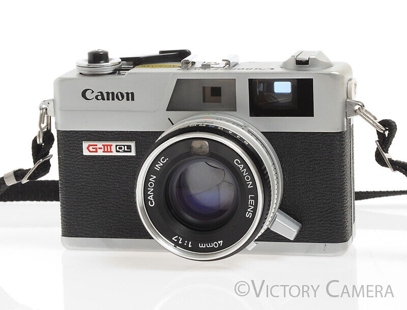 Canonet QL17 QL-17 GIII Rangefinder Camera w/ 40mm f1.7 Lens -Clean, New  Seals-