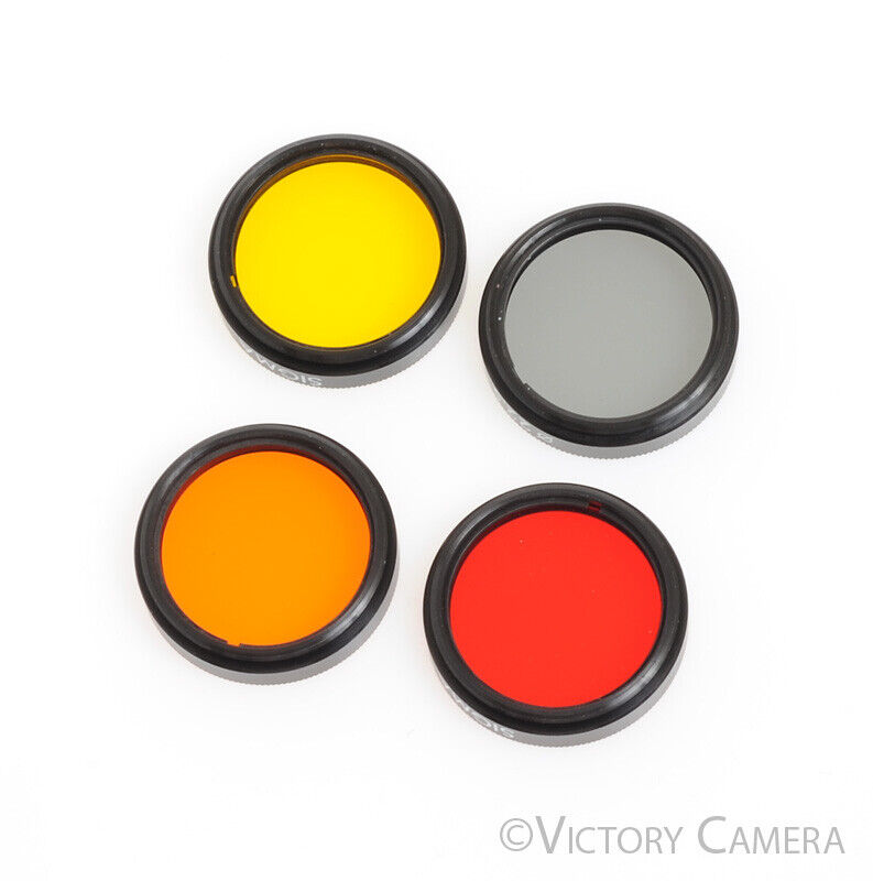 Sigma 22.5mm Color Filter Set for Black and White (ND 4x, Y52, O56, R60) -Clean- - Victory Camera