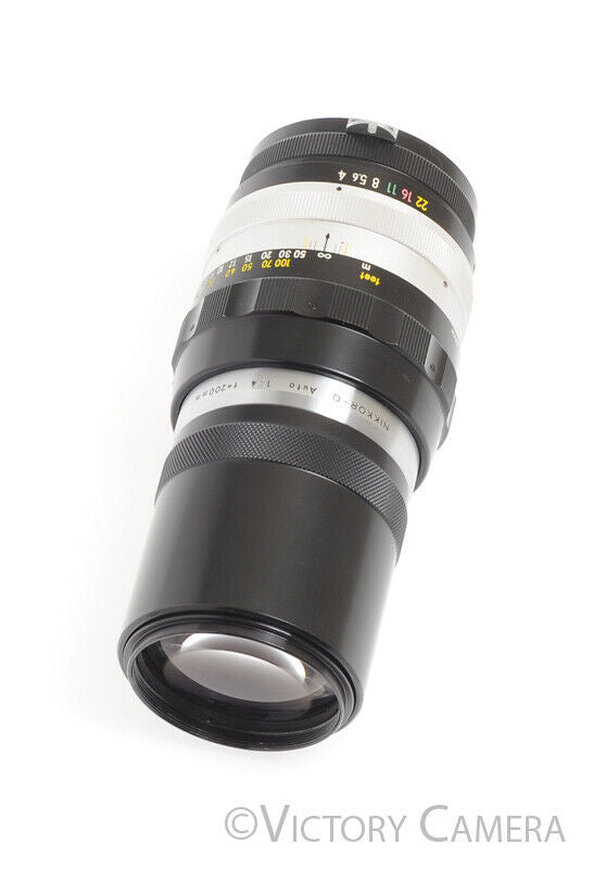 Nikon Nikkor-Q Auto 200mm f4 Photomic Non-AI Telephoto Prime Lens -Clean- - Victory Camera