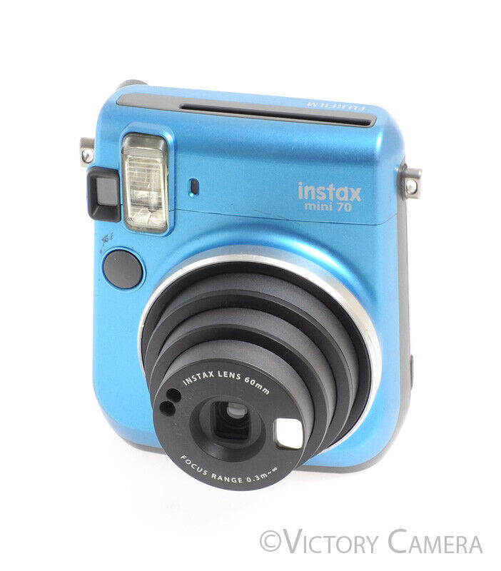 Fuji Instax Mini 70 Blue Instant Film Camera - Victory Camera