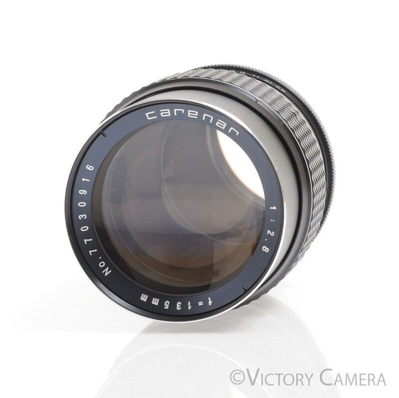 Carenar 135mm f2.8 M42 Screw Mount Telephoto Portrait Lens -Clean w/ Case-