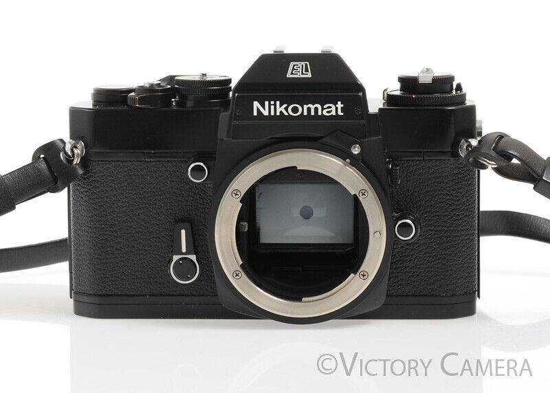Nikon Nikomat EL Black 35mm Film Camera Body -Clean-