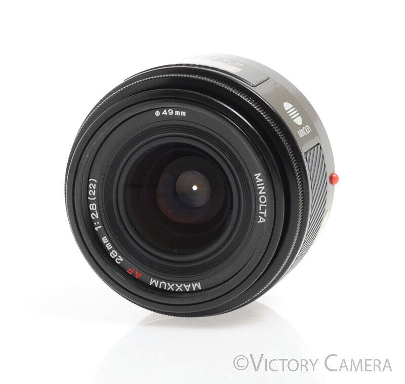 Minolta Maxxum 28mm f2.8 (Sony A) Auto Focus Wide Angle Lens -Clean Glass- - Victory Camera