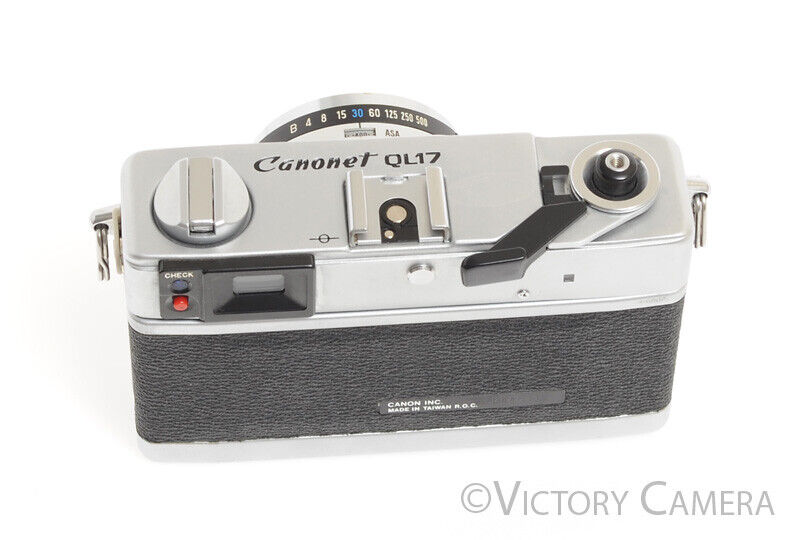 Canonet QL17 QL-17 GIII Rangefinder Camera -Clean, New Seals- - Victory Camera