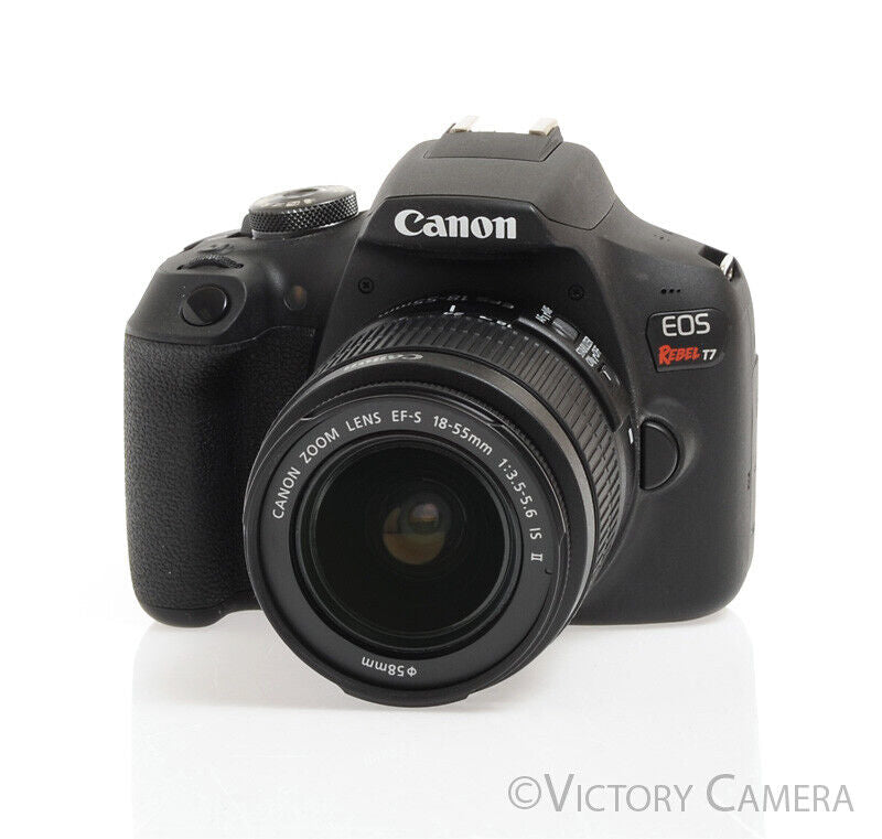Canon EOS Rebel T7 24.1MP Digital SLR Camera w/ EF-s 18-55mm Lens -Clean- - Victory Camera