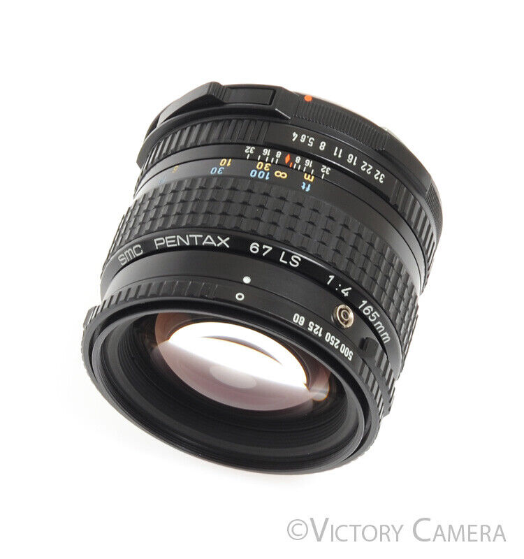 Pentax 67 6x7 LS Leaf Shutter 165mm F4 Telephoto Prime Lens [EXC] - Victory Camera