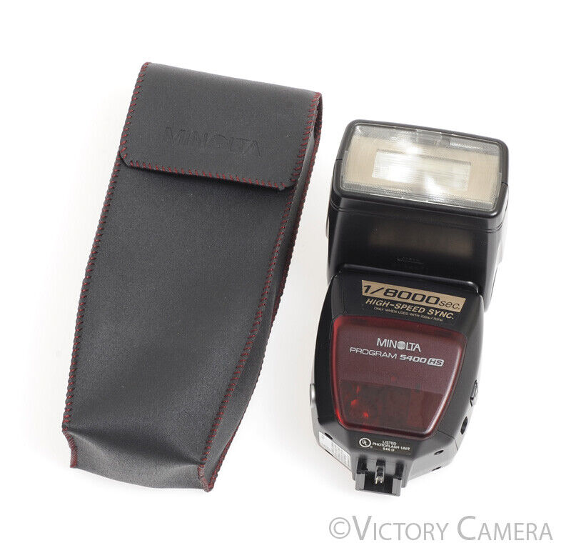 Minolta Program 5400 HS High Speed Sync Flash for 700si 707si -Clean in Case-