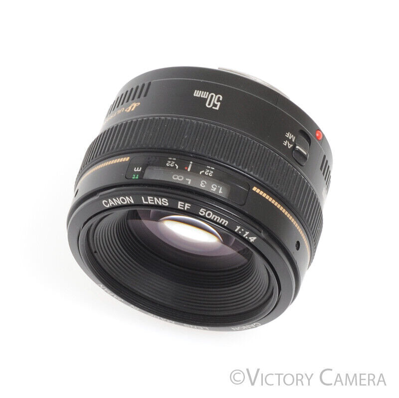 Canon EOS EF 50mm f1.4 USM Autofocus Prime Lens - Victory Camera