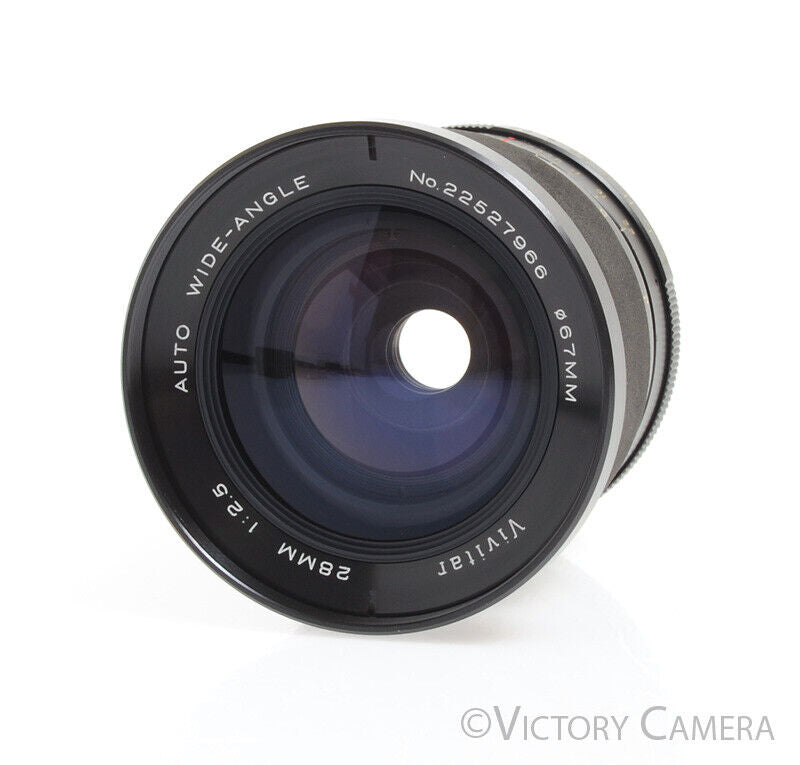 Vivitar 28mm F2.5 Auto Wide-Angle Prime Lens for M42 -Clean, Replaced Grip- - Victory Camera