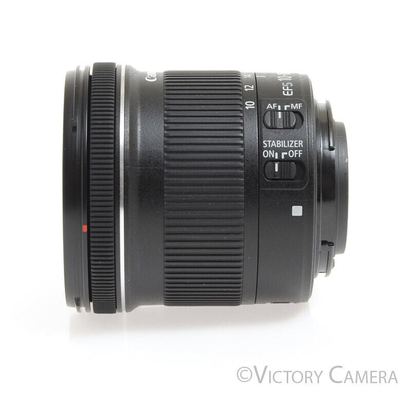Canon EF-S 10-18mm F4.5-5.6 IS STM Wide Angle Zoom Lens -Clean-