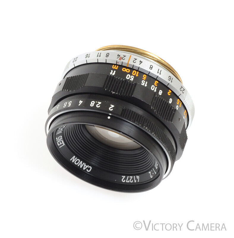 Canon 35mm f2 Wide Angle LTM L39 Screw Mount Lens -Beauty-