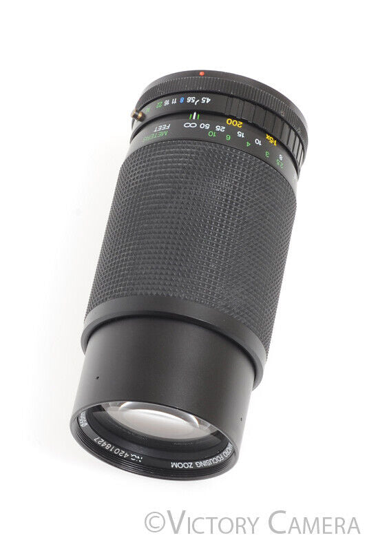 Vivitar 75-200mm f4.5 MC Telephoto Macro Zoom Lens for Canon FD Mount -Clean- - Victory Camera
