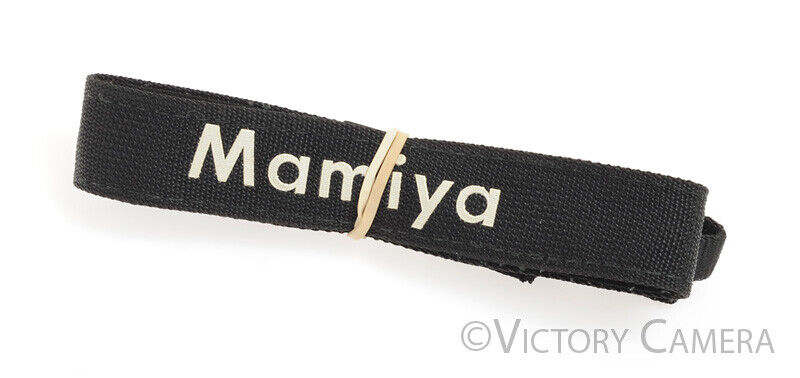 Mamiya 6 / 7 Rangefinder Black Nylon Camera Strap w/ White Logo -Nice-