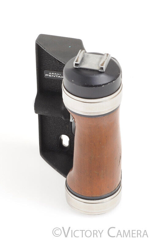 Pentax 67II 67 II 6x7 Left Hand Wooden Grip w/ Flash  Shoe -Nice- - Victory Camera
