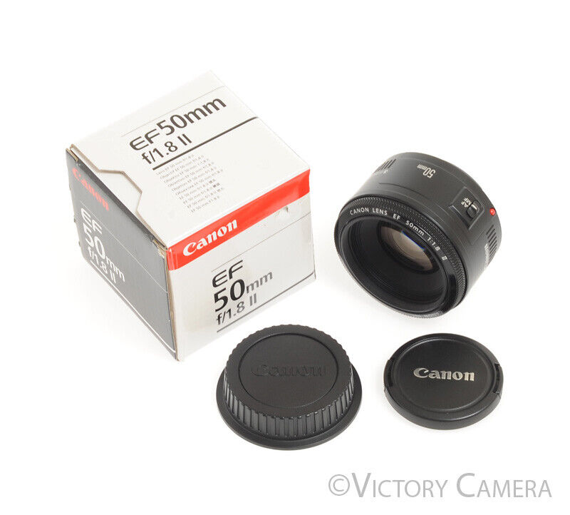 Canon EF EOS 50mm F1.8 II AF Lens -Clean in Box