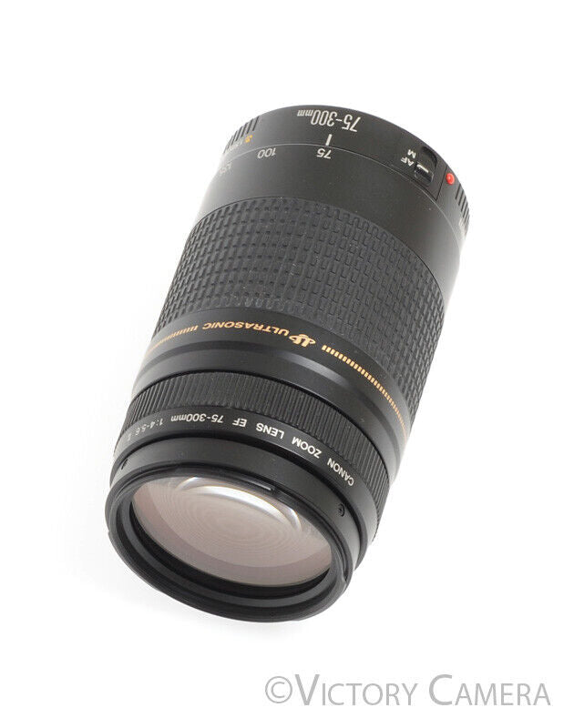 Canon EOS EF 75-300mm f4-5.6 II Telephoto Zoom Lens -Clean- - Victory Camera