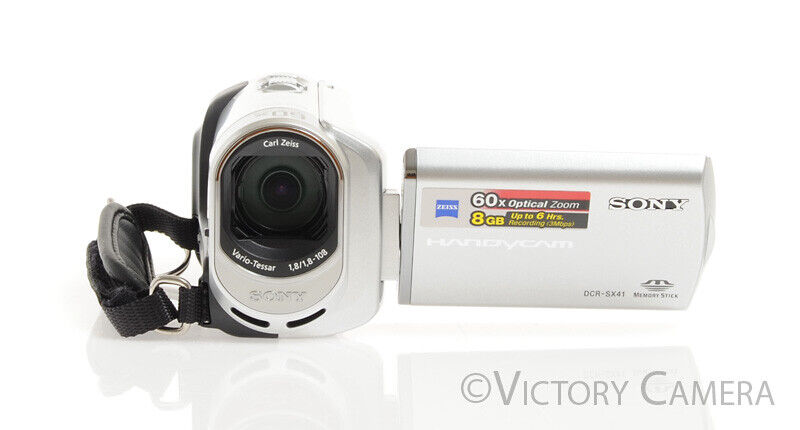 Sony Handycam DCR-SX41 Camcorder w/ Zeiss Vario-Tessar 60X Optical Zoom Lens - Victory Camera