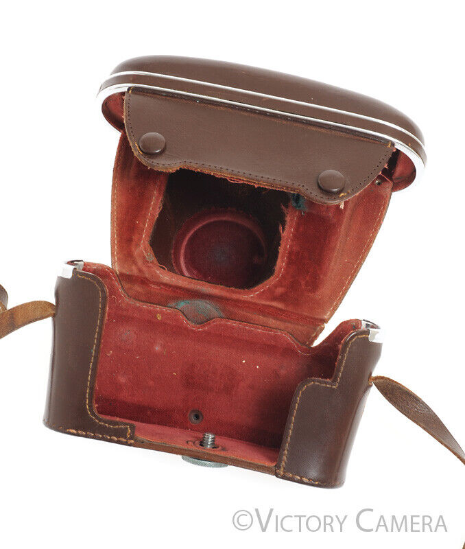 Contax Genuine IIA II Ever Ready Brown Leather Camera Case
