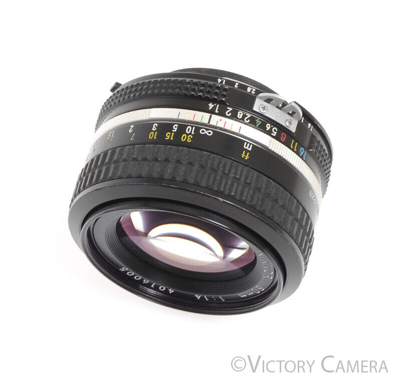 Nikon Nikkor 50mm F1.4 AI Manual Focus Standard Prime Lens -Clean- - Victory Camera