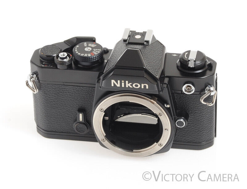 Nikon FM Black Camera Body (Early Version) -No Meter, Good Seals-