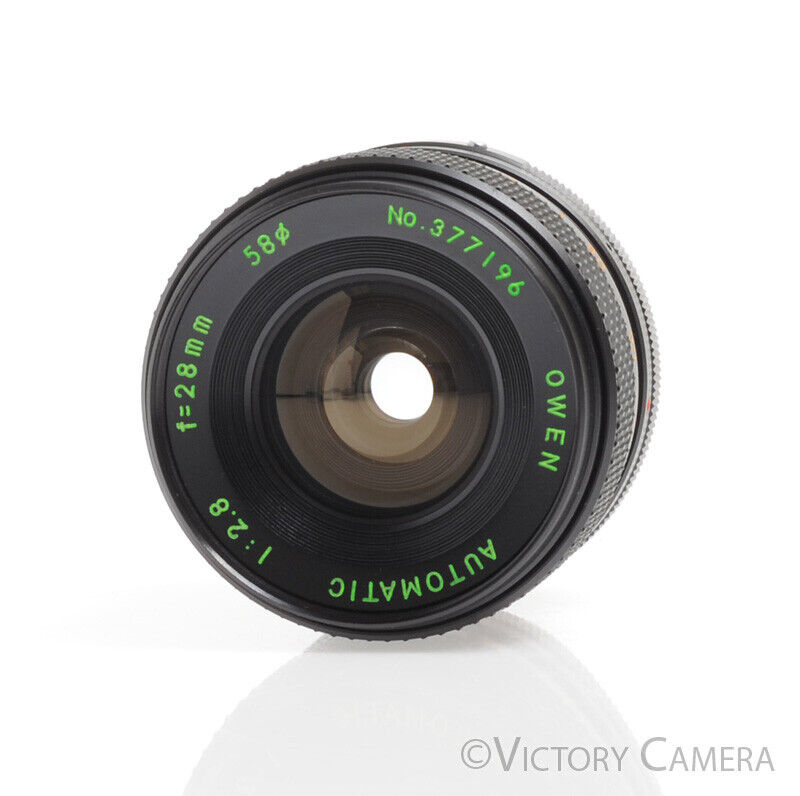 Owen Automatic 28mm F2.8 Auto Wide-Angle Lens for Konica AR [EXC] - Victory Camera
