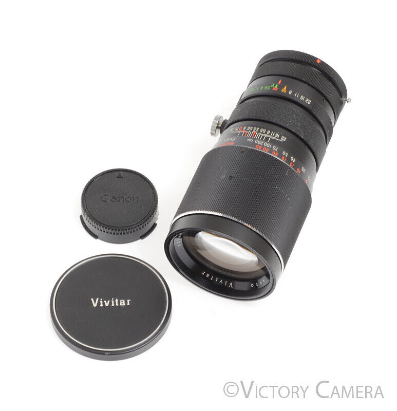 Vivitar 200mm F3.5 Mount Telephoto Prime Lens for Canon FD -Clean-
