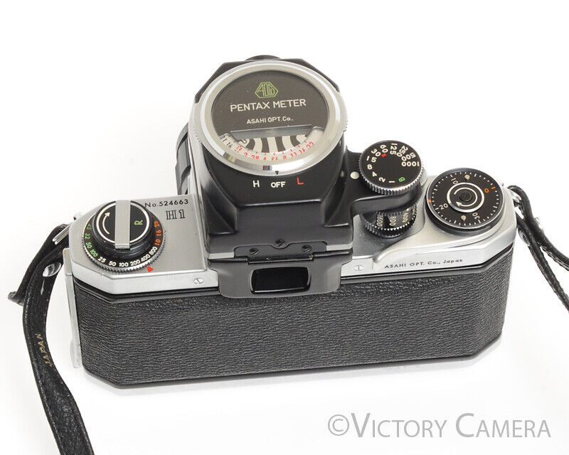 Pentax H1 Chrome 35mm SLR Camera w/ Meter &amp; Takumar 55mm f2.2 lens