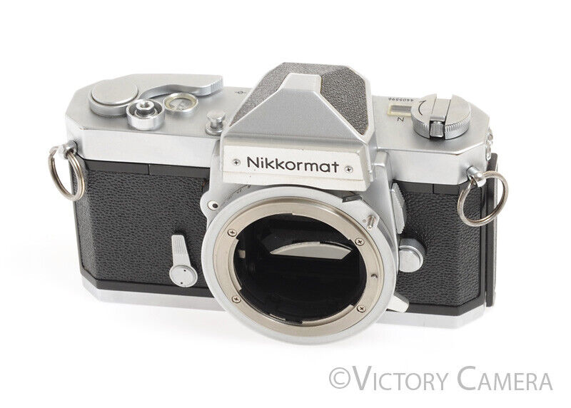 Nikon Nikkormat FT-N FTN Chrome 35mm Film Camera Body -Clean, Good Seals- - Victory Camera