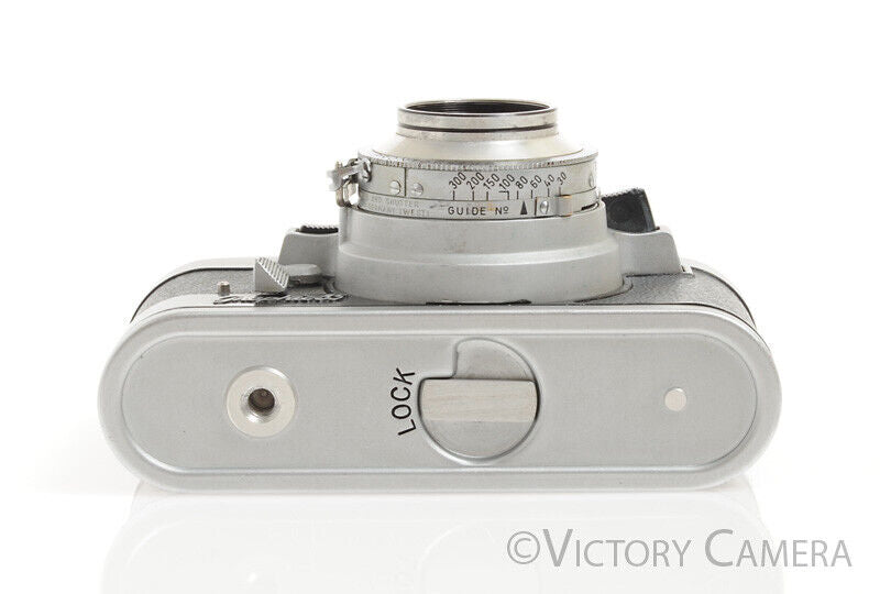 Graflex Graphic 35 Chrome 35mm Rangefinder Camera w/ 50mm f3.5 Lens -Clean- - Victory Camera