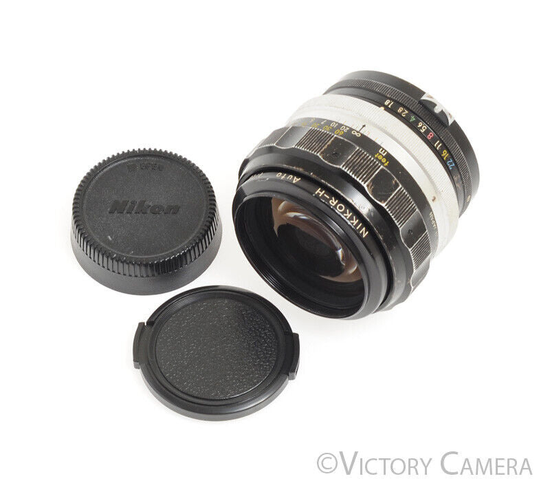 Nikon Nikkor-H 85mm f1.8 non-AI Portrait Prime Lens -Clean Glass- - Victory Camera