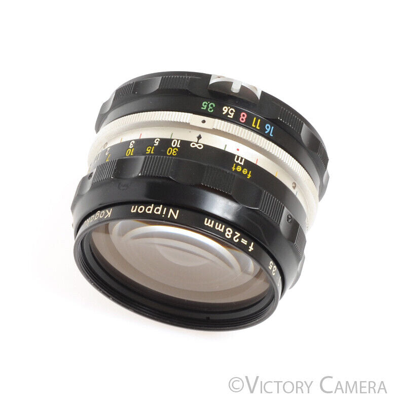 Nikon Nikkor-H 28mm f3.5 non-AI Wide Angle Prime Lens  [EXC] - Victory Camera