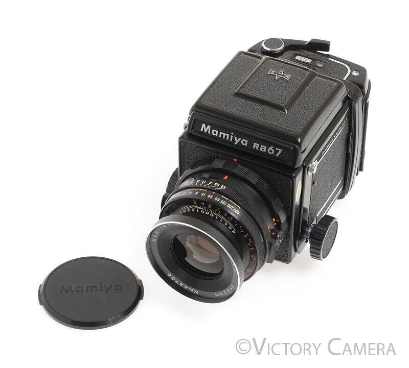 Mamiya RB67 Pro Camera w/ 90mm F3.8 Lens 120 Back WLVF -Clean, New Seals -