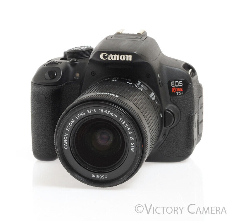 Canon EOS Rebel T5i DSLR w/ 18-55mm Zoom Lens -Clean- - Victory Camera